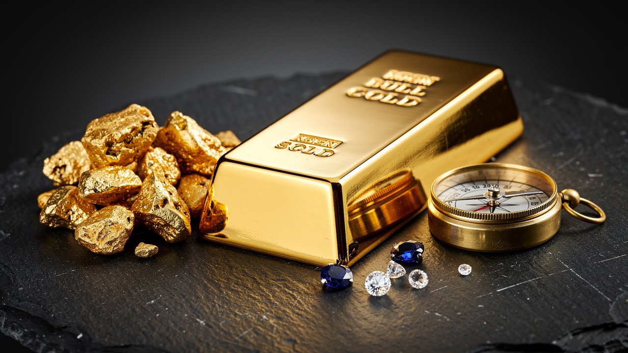 Polished gold bullion bar as inflation hedge and alternative asset in 2026