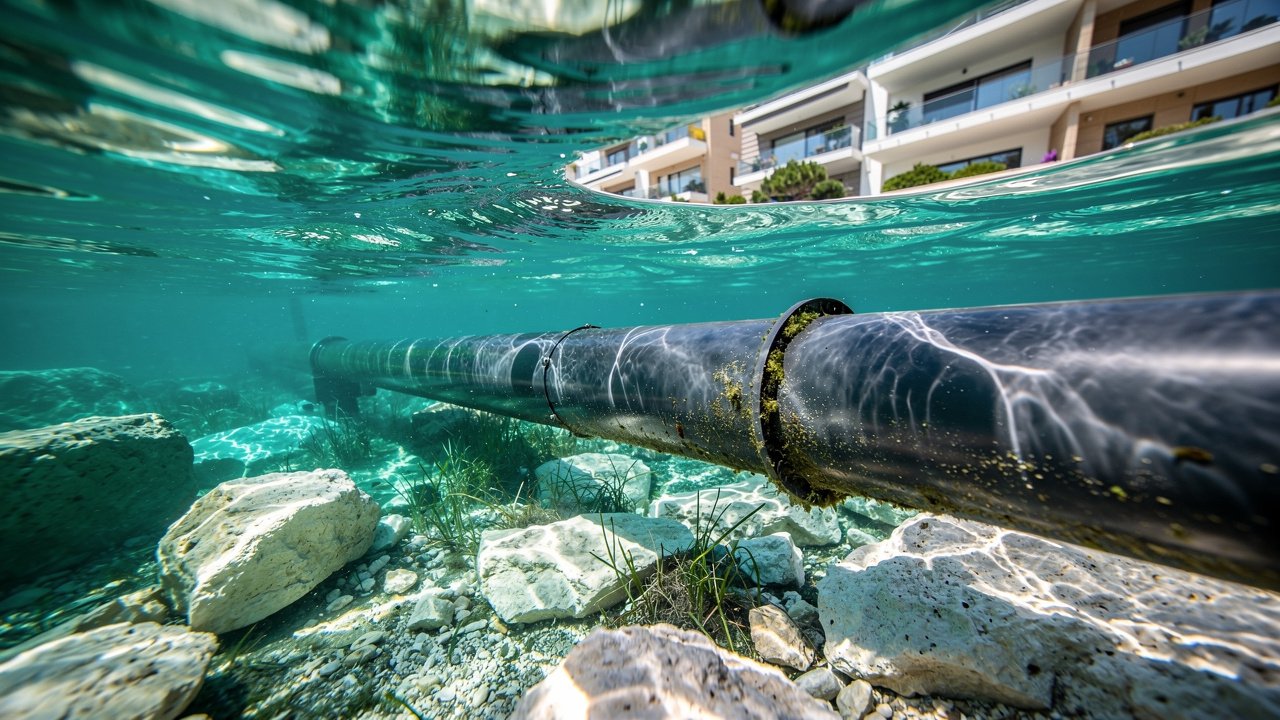 Seawater heat pump infrastructure in Monaco coastal waters