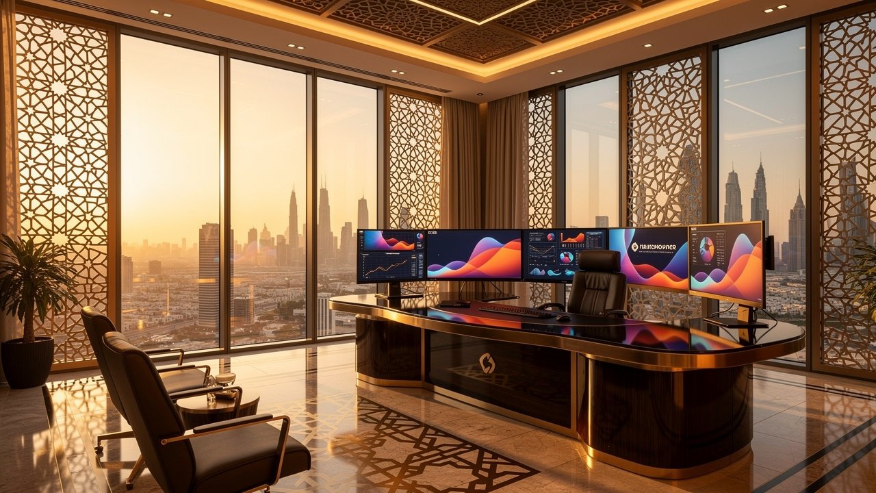 Modern investment office reflecting sovereign wealth fund strategy