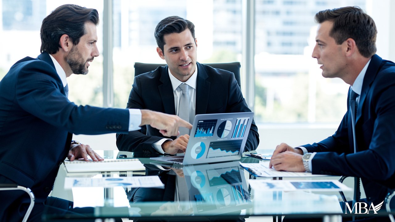 Investors and founder reviewing company documentation during due diligence